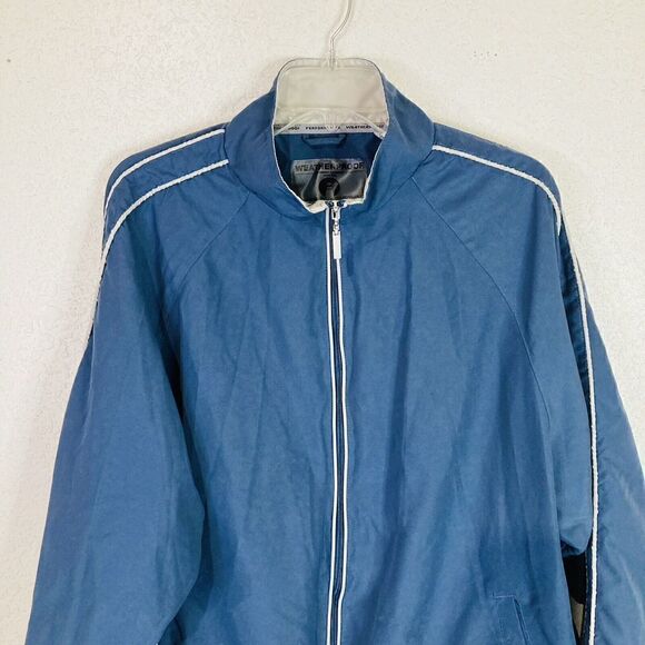 Weatherproof‎ Track Suit Jacket Mens L Blue Windbreaker Performance - Picture 9 of 11
